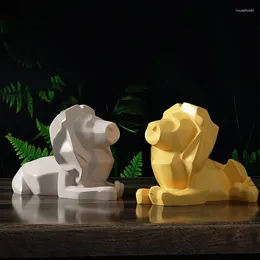 Moule en Silicone en forme de Lion 3D, outils artisanaux, ornement géométrique, bricolage, plâtre en résine époxy, cadeaux faits à la main, bougie, décoration de maison