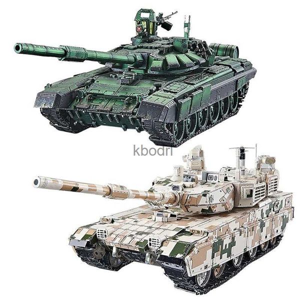 Outils d'artisanat Puzzle en métal 3D militaire Russie VT-4A1, Kits de construction de modèles de chars de combat, bricolage, découpe Laser, jouets pour adultes, cadeaux d'anniversaire YQ240119