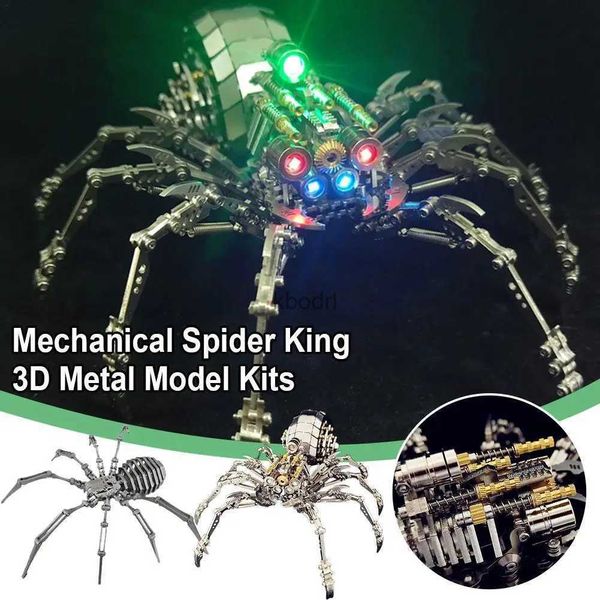 Outils d'artisanat Puzzle en métal 3D Spider King Plus modèle Super Cool Spider Collection décor à la maison artisanat d'art fait à la main avec des outils cadeaux jouets pour garçons YQ240119