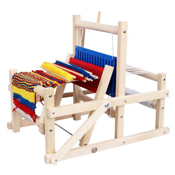 Outils d'artisanat Métier à tisser pour enfants Mini Spinning Machine à tricoter Bricolage fait à la main Faire du fil Tissage Accueil Adulte Étudiant Jouets éducatifs 230327