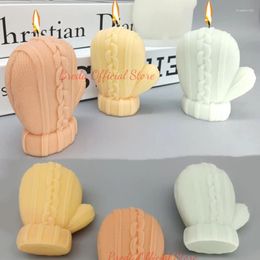 Outils d'artisanat Gants de Noël Moule à bougie 3D Artisanat Décoration Plâtre Résine Savon Silicone Molud DIY Chocolat Glace Gâteau Outil De Cuisson Cadeau À La Maison