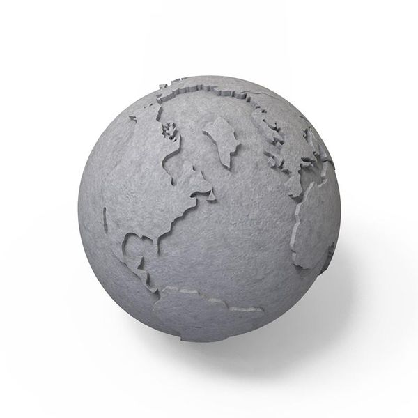 Herramientas artesanales, molde de silicona de globo de hormigón, cemento hecho a mano, molde de bola mundial 3D, herramienta de decoración de escritorio