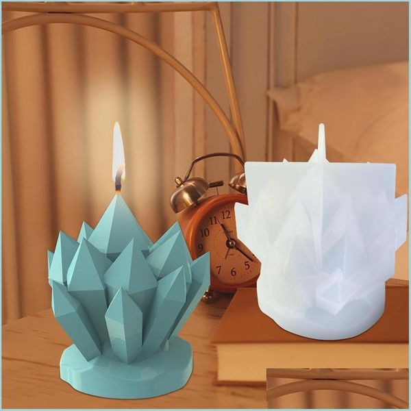 Outils d'artisanat Outils d'artisanat Iceberg Modélisation Fleur Cluster Bougie Sile Moule 3D Fabrication DIY Savon De Glace Résine Libération Antiadhésive Homeindustry Dhpnw