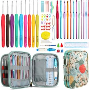 Hobbygereedschappen Haaknaaldenset Zachte handgreep Breinaaldenset met mooie etuihouders Weefgarensets voor beginners 231017