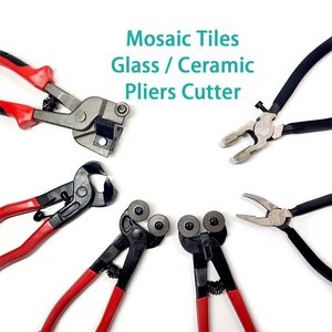 Outils d'artisanat Diy Mosaïque Bloc en céramique Tile Cutter Two Round Wheels Flat Crystal Glass File Art and Crafts Materials Wire Peeler 230211