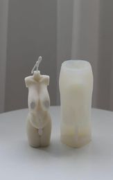 Craft Tools Fat Female Body Shape Candle Mold Shy Mother Middleaged Handmade Making Supplies7773032