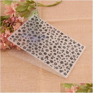 Hobbygereedschappen Bloemen Plastic Embossing-mappen voor doe-het-zelf scrapbookingpapier/kaarten maken Decoratiebenodigdheden Ambachtelijke droplevering Ho Dh1Pw