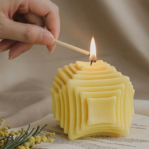 Ambachtelijke Gereedschappen Geometrie Kaars Siliconen Mal Handgemaakte Ornament Gips Zeep Aroma Wax Voor Het Maken Van Mousse Cake Home Decor