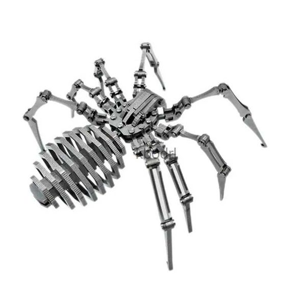 Herramientas artesanales Regalo y juguetes Rompecabezas para niños Adultos Aprendizaje Educación Acero MOKR 3D Metal Puzzle Spider DIY Jigsaw Modelo YQ240119