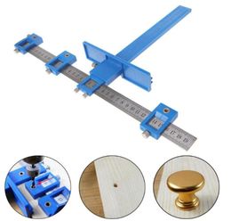 Craft Tools Hole Cabinet Hardware Jig Verstelbare Punch Locator Boorgeleider Template Tool Woodworking Drilling Dowelling Power8343587