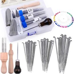 Craft Tools IMZAY 70 STUKS Naaldvilten Gereedschap Kit Wolvilt Naald Met 60 Stuks Viltnaalden Vilten Starter Kit Voor DIY Garen Wolvilten 230721