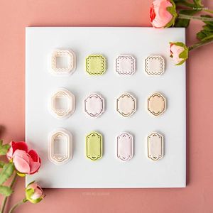 Ambachtelijke gereedschappen Lace Frame Polymer Clay Cutter Retro Texture Embossing Mold DIY Earring