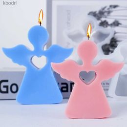 Knutselgereedschap Liefde Engel Kaars Siliconen Mal DIY Gips Beton Hars Ornament Geschenkvorm Handwerk Zeep Kaars Wax Mal Thuis Pasen Decor YQ240115