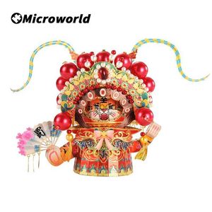 Outils d'artisanat Microworld 3D Puzzle en métal Culture traditionnelle chinoise tigre Meimei Kit de bricolage découpe laser assembler Puzzle pour la décoration de la maison YQ240119