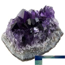 Ambachtelijke gereedschappen Natuurlijke Amethist Quartz Crystal Cluster Healing Stones Specimen Home Decoratie Ambachten Piedras Naturales Y Minerales Drop Dh9Vg