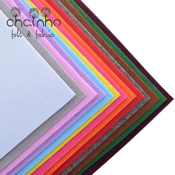 Outils de bricolage Tissu non tissé 3 mm d'épaisseur Polyester Acrylique Feutre épais Matériel de couture pour poupées/artisanat/jouets Couleur unie 13 pcs 30 x 30 cm 230721