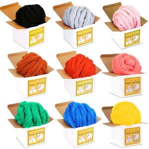 Ambachtelijke Gereedschappen Nonvor 250g Vilten Wol Fiber Soft Roving voor Naald DIY Vilt Materialen Benodigdheden Beginner 230625