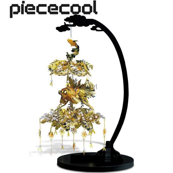 Herramientas artesanales Piececool 3D Metal Puzzle - Juego de otoño Ensamblar rompecabezas Modelo de juguete Kits de construcción Regalos de Navidad y cumpleaños para adultos YQ240119