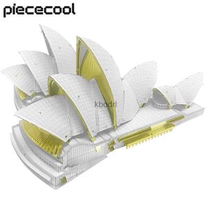 Knutselgereedschap Piececool 3D Metalen puzzel Sydney Opera House Modelbouwsets Montage DHZ-speelgoed Legpuzzel voor tieners Beste cadeaus voor Kerstmis YQ240119