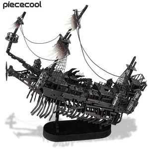 Hobbygereedschappen Piececool 3D Metalen Puzzels Geschenken Abyssal Ghost Piratenschip Modelbouwsets DIY Speelgoed voor Verjaardag en Kerstmis YQ240119