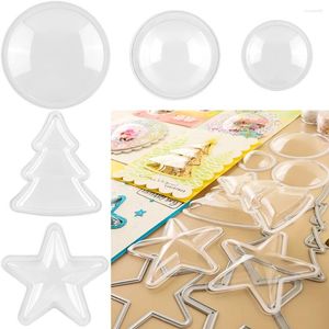 Outils d'artisanat, dômes de secoueur dimensionnels utiles pour ajouter des dimensions aux cartes en papier, couvercles gonflés transparents en plastique, Blister de fenêtre