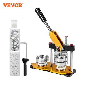 Outils d'artisanat VEVOR 75mm Bouton Badge Maker Machine avec 100 ensembles Dies Cercle Fabrication de pièces en métal Feuille personnalisée Étiquette en appuyant sur la broche 230412