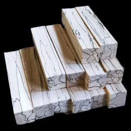 Ambachten 1 stks Spalted Maple Patroon hout stabiel hout Knide handvat DIY Hout materiaal Pen/Lepel