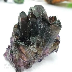 Crafts 150200G Natuurlijke donkerpaarse amethist Quartz Crystal Drusy Cluster Healing Uruguay Rock Specimen voor verjaardagscadeau