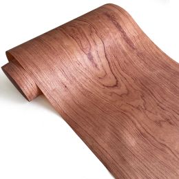 Crafts 40*220 cm Muebles de bricolaje de madera chapa natural de chapa natural para altavoz piel delgada delgada panel de renovación de guitarra hecha a mano 0.2 mm
