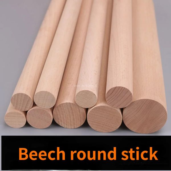Artisanat 5 pièces rondes Bois Sticks Armoire en bois Round Long Sticks Bâtiment décoration Journaux à la main