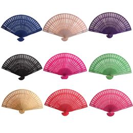 Crafts Color Fans Wedding Folding Personalized Wood Fan Customized