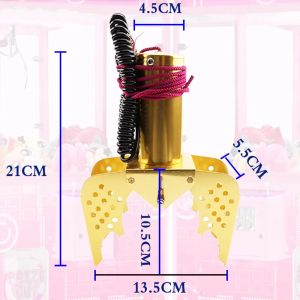 Crue Game Vending Machine Candy Pliers griffe avec bobine jouet fou Prix Mini Crawler Metal Gantry Pinball Parts accessoires