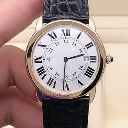 Crater Automatic Mechanical Unisexe Watches New London Series W6700455 Quartz 18K Gold Womens Watch 36 mm avec boîte d'origine