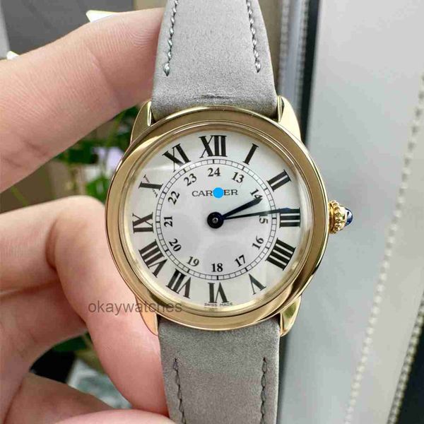 Crarter Automatic Mechanical Unisexe Watches Tournez New London Series 18K WEMPER WORTZ Quartz 29 mm avec boîte d'origine