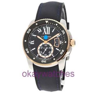 Crattre Designer Hoogwaardige horloges Kaliber de duikdatum Watch W7100055 roestvrijstalen robijn met originele doos