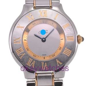 Crattre Designer Montres de haute qualité MUST21 VANTIAN W10072R6 Silver Dial Quartz Unisexe Watch 128845 avec boîte d'origine