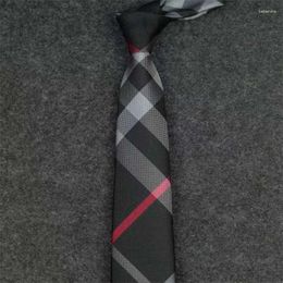 Cravat 2024 Men Ties Fashion Silk Tie Designer NecTie Jacquard Classic Woven Handmade voor bruiloft Casual en bedrijf