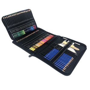 Crayon 95 pièces ensemble de Crayons de couleur Crayons de dessin colorés croquis huile métallique pour artiste Art fournitures scolaires 231010