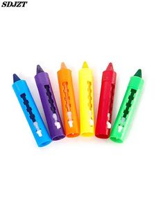 Crayon crayon 6 crayons lavables crayons childrens de baby shower temps peinture graffiti toys halloween writing fournitures faciles à nettoyer le nettoyage des brosses wx5.23