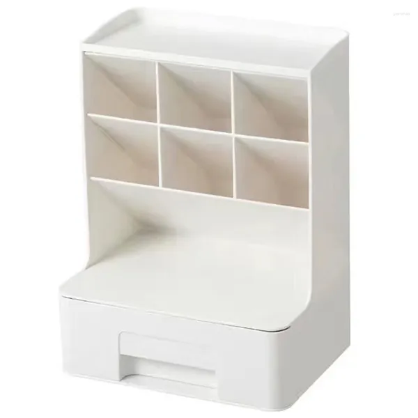 Crayon Home Desktop Storage Rack Organizador de pluma Compartimento Escuela de papelería Multipropiory Office Crafts Suministros