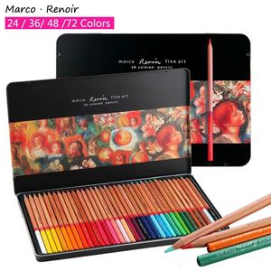 Crayon Marco Renoir Crayon de couleur professionnel boîte de fer crayons de couleur coloriage dessin crayon de couleur fournitures d'art pour étudiants 231010