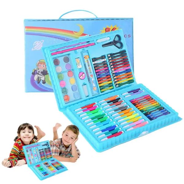 Crayons enfants art peinture ensemble aquarelle crayon crayon crayon stylo de gamme de stylo doodle doodle fournitures