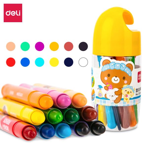 Crayons deli époux pastel pour les enfants pastel non toxique crayons crayons bâton peinture stylo child crayon cire crayon art scolaire