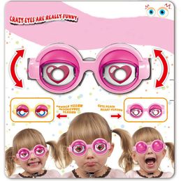 Crazy Eyes Children's New Strange Tricks Creative Funny Ocular Toys grappige knipperende schattige modelleringsbril feestgeschenken