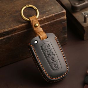 Etui clés de voiture en cuir Crazy Horse, pour Hyundai IX35 Elantra Sonata 8 9, Kia Sportage K5 K2 Sorento Optima Forte