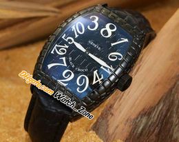 Crazy Uren Black Croco 8880 CH BLK CRO A2813 Automatische Herenhorloge Textuur Dial PVD Black Steel Cracked Case White Marker Heren Horloges 6 Color Watch_Zone 27 (2)