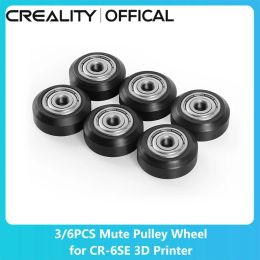 Creality Official 3D Pulle Wheel 3/6pcs/Set Assembly Pulley Gear Kit Mute Wear-resistente ronde wiel voor CR-6SE 3D-printer