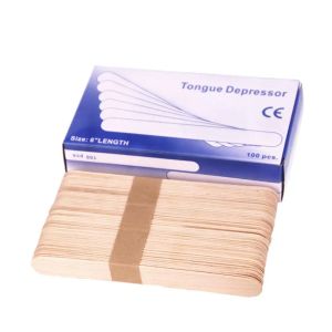 Crème 100pcs / ensemble Terbut de langue en bois bâtons de cire de cire de cire spatule en bambou jetable bâton de sécurité Stick Tongue de beauté