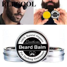 Crème Beard Balm Beard Growing Men's Beard Care Nouvelle Mustache Cire Smootage Baume de barbe professionnel pour le style lisse Organic