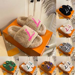 Crème beige roze pantoffels zijkanten dames beroemde desiger sandalen winter thuis huis pantoffel zwart wit beige licht groen roze roos harige pluizige fuzzy schuifregelaars dhgate